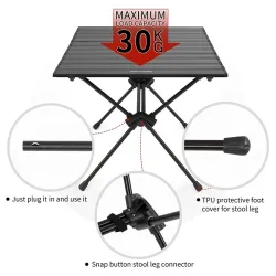 NATUREHIKE FT11 : Table de camping portable et légère